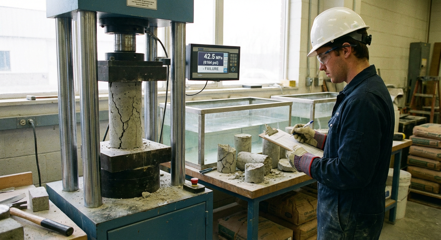 مقاومت ۷ روزه فشاری بتن ۳۵۰