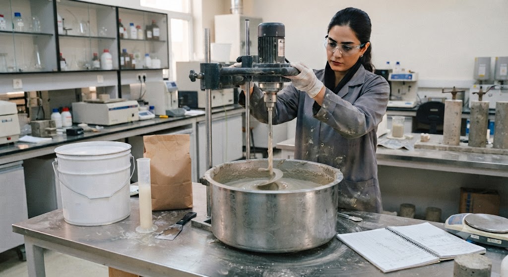 مکانیزم شیمیایی چسب بتن
